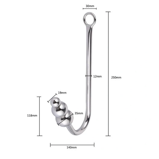 Beaded Collar and 5334 Cuffs Anal with Hook Elegant 0722